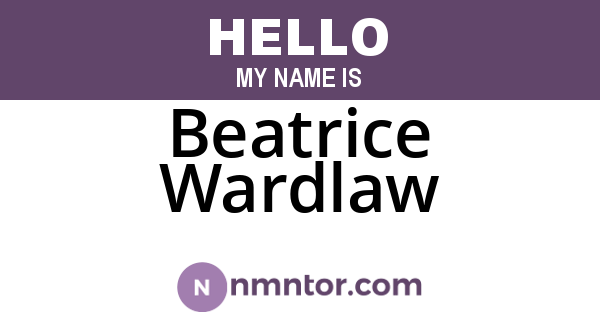 Beatrice Wardlaw