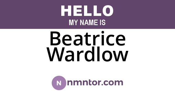 Beatrice Wardlow