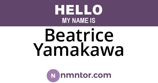 Beatrice Yamakawa