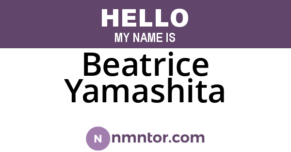 Beatrice Yamashita