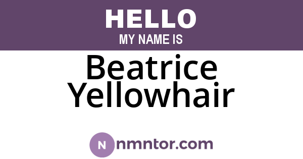 Beatrice Yellowhair