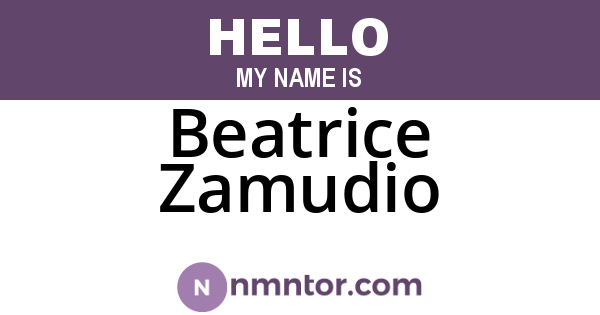 Beatrice Zamudio