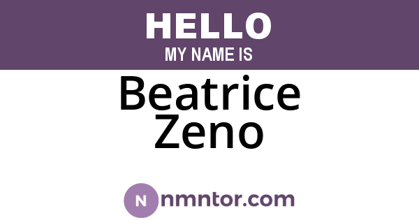Beatrice Zeno