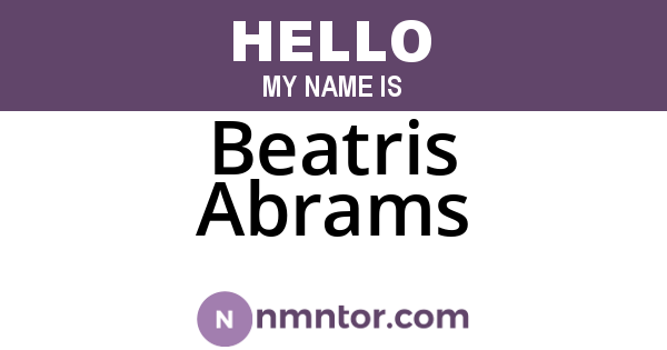 Beatris Abrams