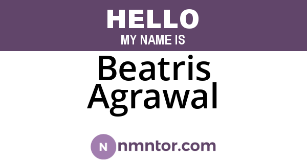 Beatris Agrawal