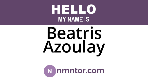 Beatris Azoulay