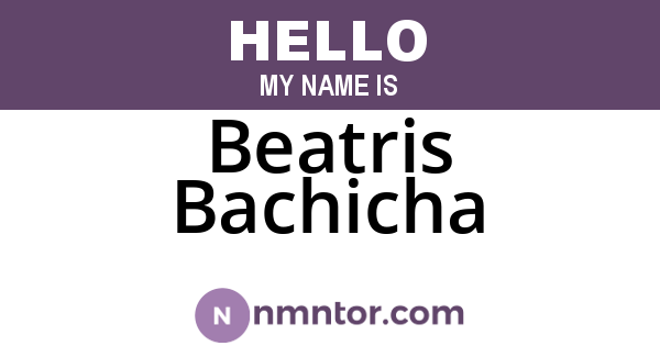 Beatris Bachicha