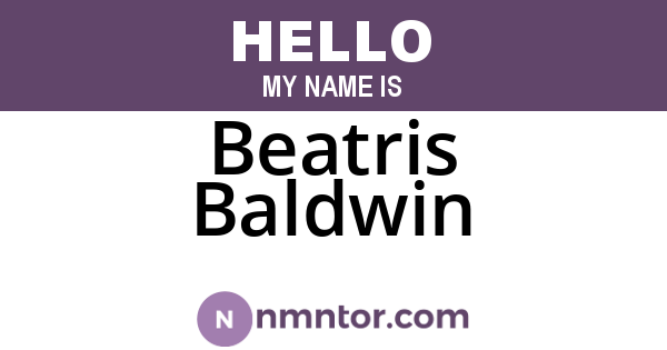 Beatris Baldwin