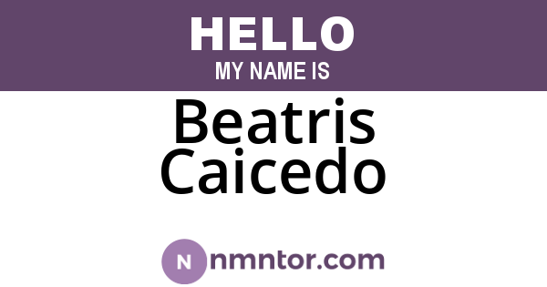 Beatris Caicedo