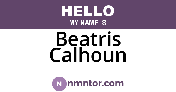 Beatris Calhoun