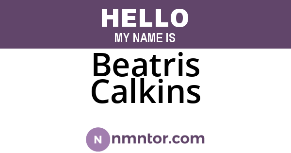 Beatris Calkins
