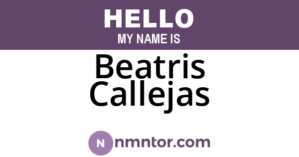 Beatris Callejas
