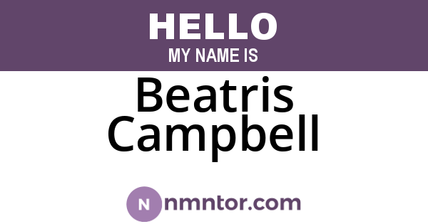 Beatris Campbell
