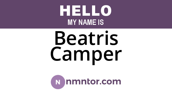 Beatris Camper