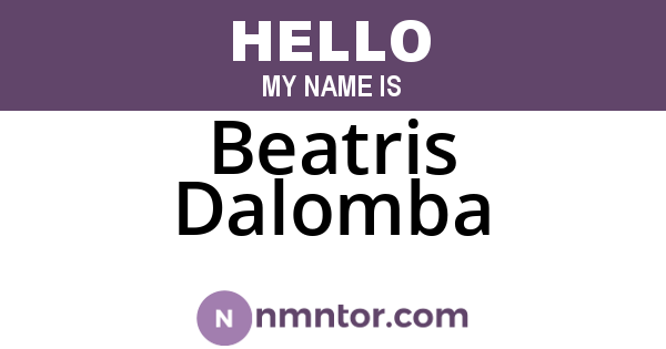 Beatris Dalomba