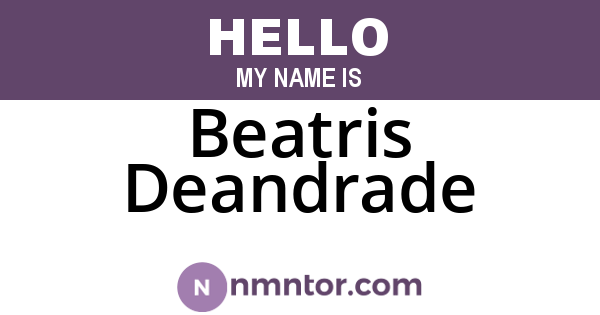 Beatris Deandrade