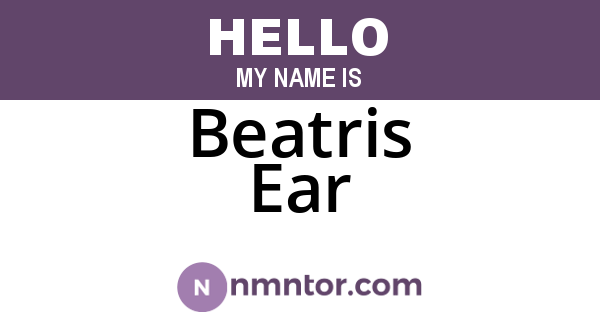 Beatris Ear