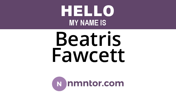 Beatris Fawcett