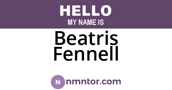Beatris Fennell