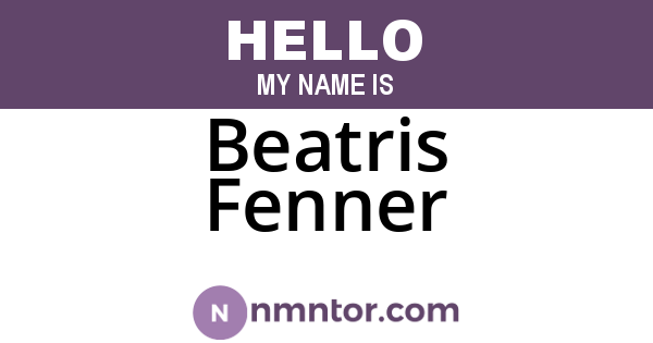 Beatris Fenner