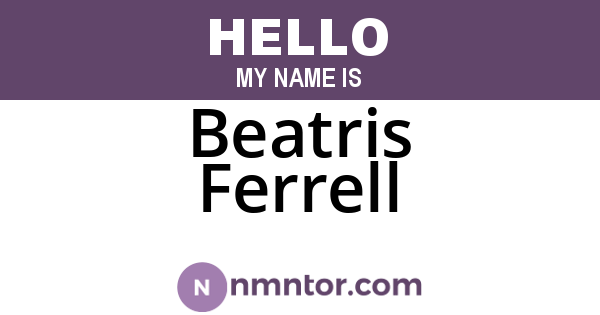 Beatris Ferrell