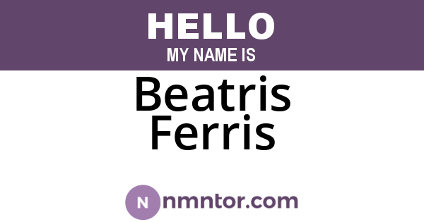 Beatris Ferris