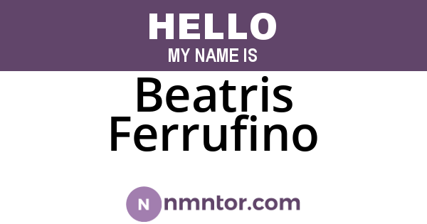 Beatris Ferrufino