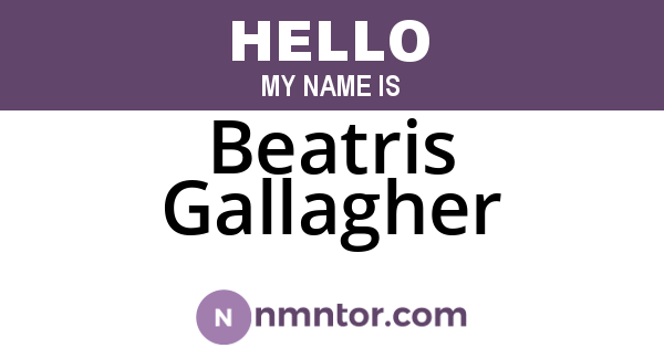 Beatris Gallagher