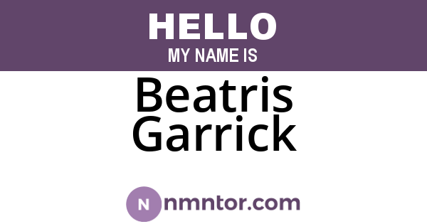 Beatris Garrick