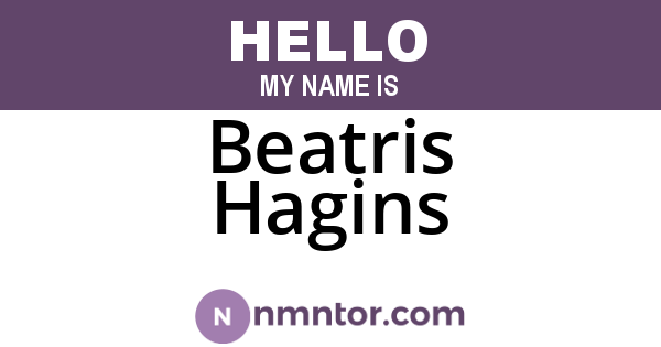 Beatris Hagins