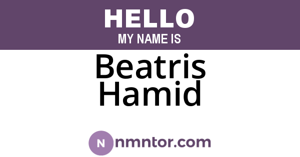 Beatris Hamid
