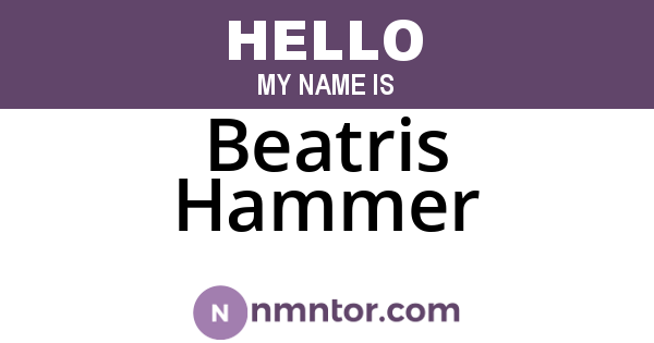 Beatris Hammer