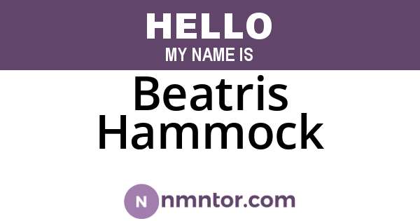 Beatris Hammock