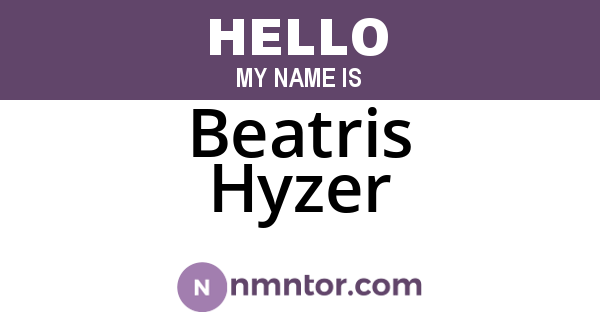 Beatris Hyzer