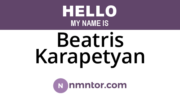 Beatris Karapetyan