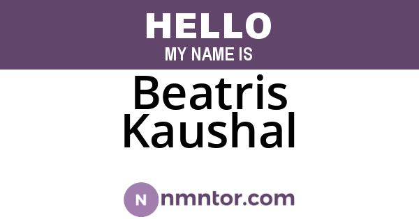 Beatris Kaushal