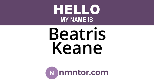 Beatris Keane