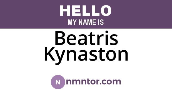 Beatris Kynaston
