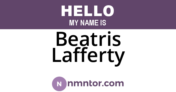 Beatris Lafferty