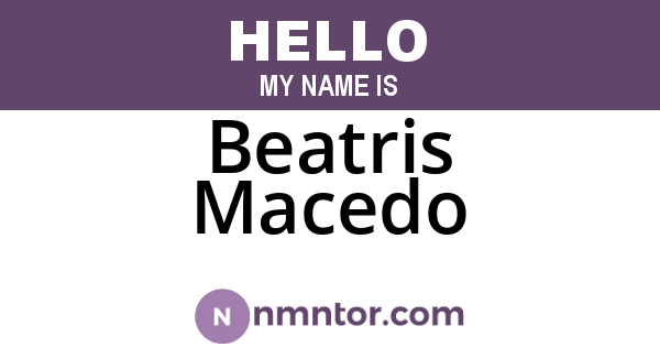 Beatris Macedo