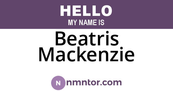 Beatris Mackenzie