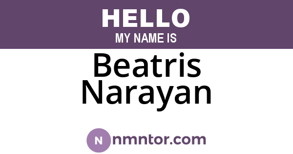 Beatris Narayan