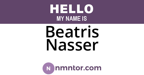 Beatris Nasser