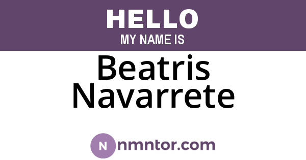 Beatris Navarrete