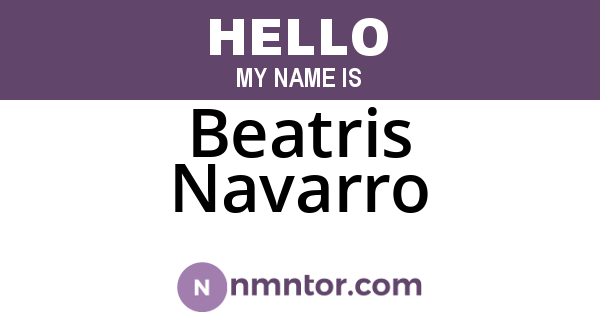 Beatris Navarro
