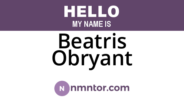 Beatris Obryant