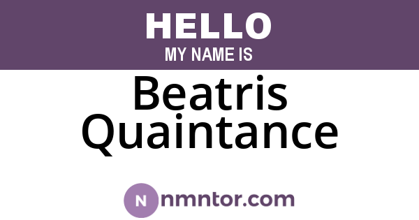Beatris Quaintance