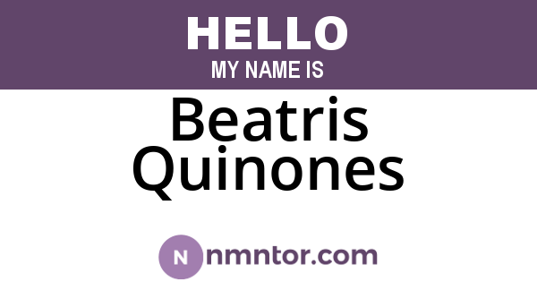 Beatris Quinones