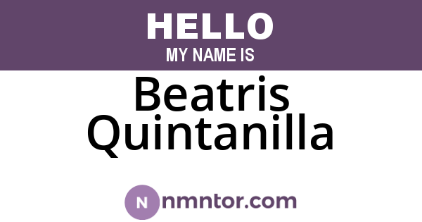 Beatris Quintanilla