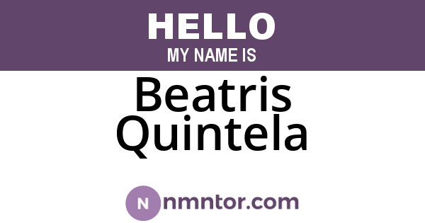 Beatris Quintela